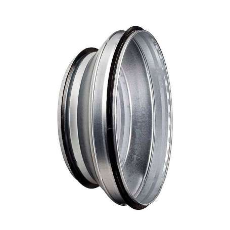 Centrisk ventilationsreduktion med to nipler - 400 - 315 mm