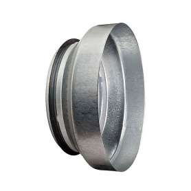Centrisk ventilationsreduktion med muffe & nippel - 125 - 100 mm