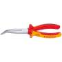 Knipex fladrundtang 200 MM buet med skær forkromet isoleret to-komponent greb