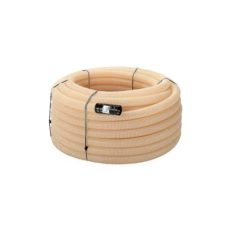 Uponor drænrør 92/80mm, 60m/rll. 1,2x6,5mm slids, hvid