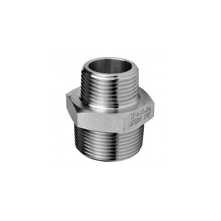 Rustfri gevind brystnippel N/N 3/8''