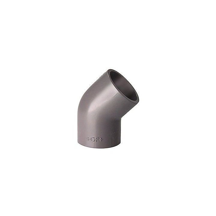PVC vinkel 45° 90 MM