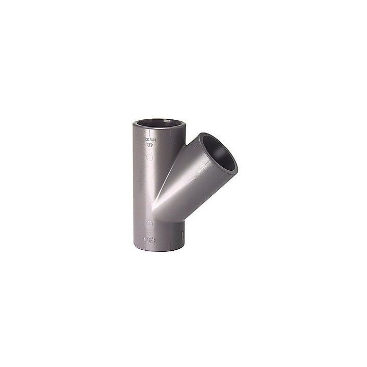 PVC-T-stk. 45° 50 MM