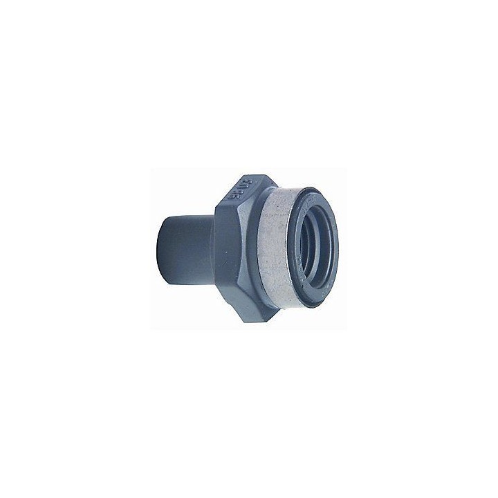 PVC overgangs muffe 1 1/2'' - 63 MM