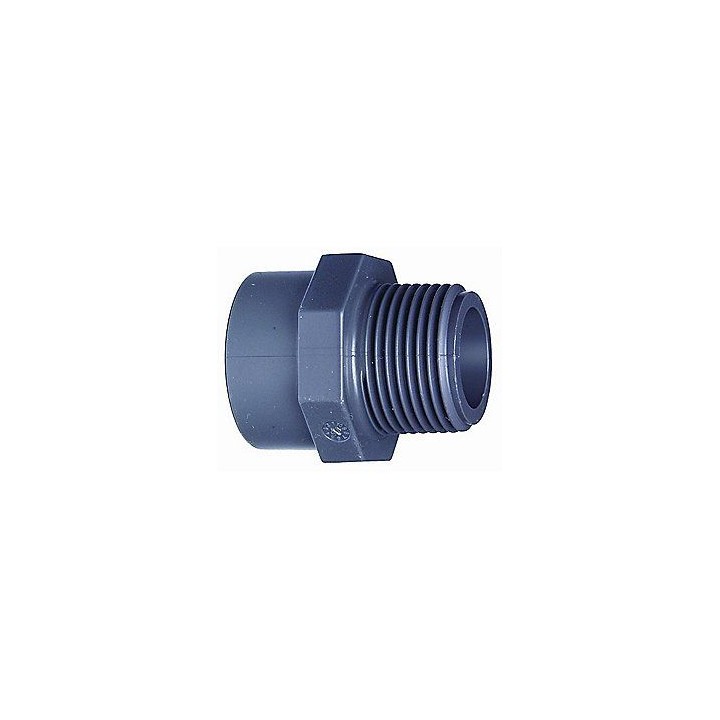 PVC overgangs nippel 1'' - 32 MM