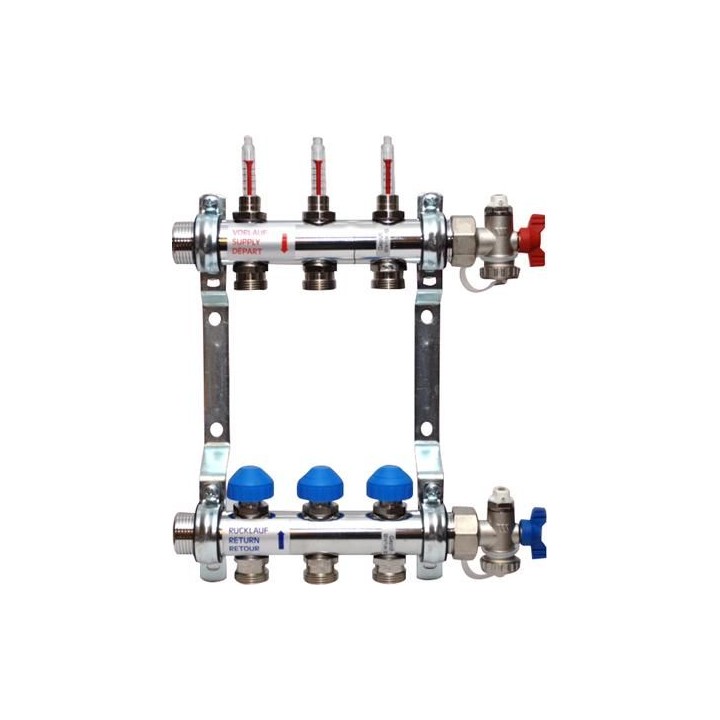 Manifold 20 MM 1'' 6 kredse komplet
