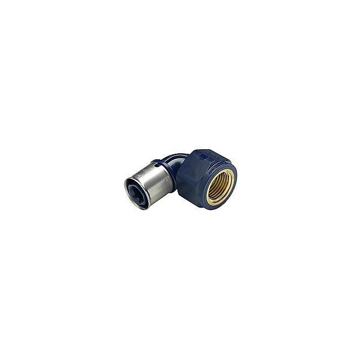 Wavin Tigris K1 AluPEX pressvinkel med muffe - 32 mm x 1"