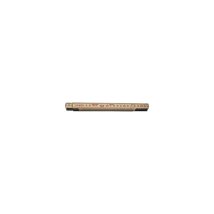 Tommestok 2 m 10 led træ