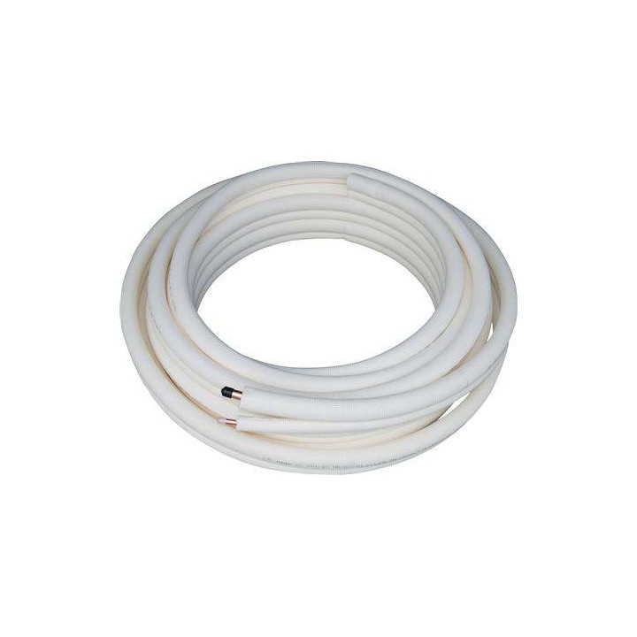 Isolerede køle kobberrør, dobbeltrør 3/8” (9,52 mm) 5/8” (15,88 mm) 20 m