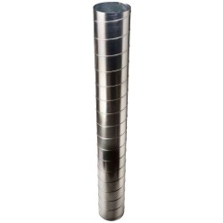Spiralfalset ventilationsrør - 3000 x 125 mm