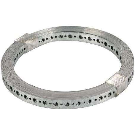 Patentbånd 17 MM med lige kanter i galvaniseret stål 25 mtr.