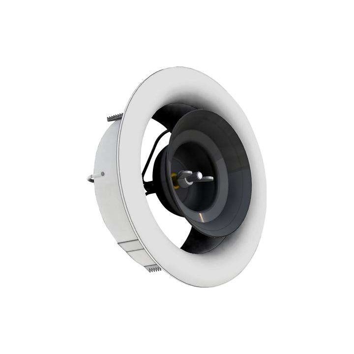 Ventilhus AIRYB Ø125 mm til AIRYFB frontplade. Monteres i kanalsystem, farve RAL9003