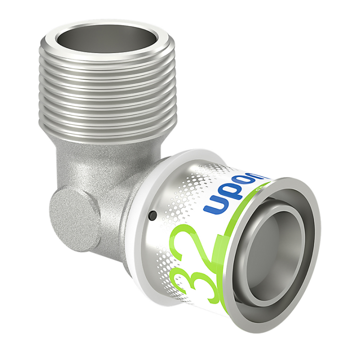 Uponor S-Press alupex bøjning 90 grader med nippel -  32 mm x 1"