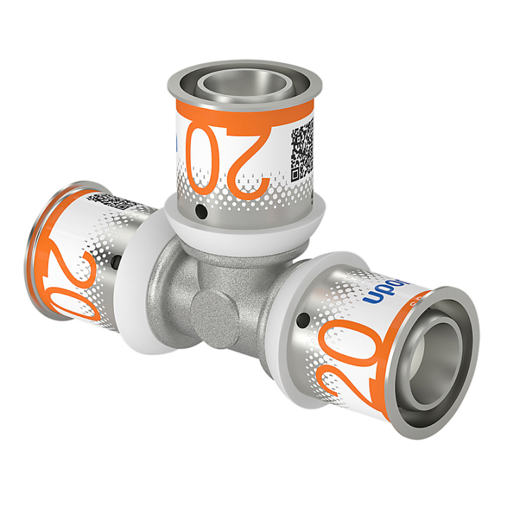 Uponor AluPEX press T-stykke - 20 x 20 x 20 mm