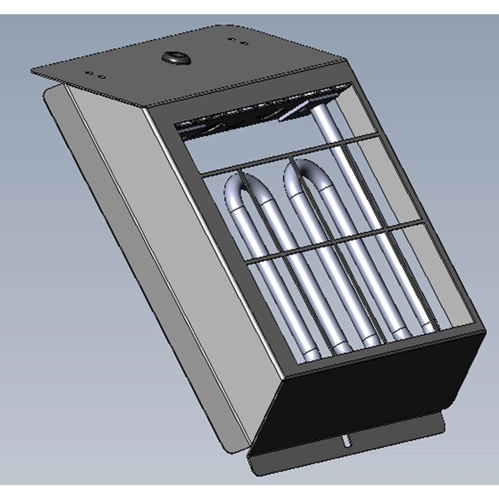 Dantherm forvarmeflade 900 W til RCV320 indbygges i anlæg