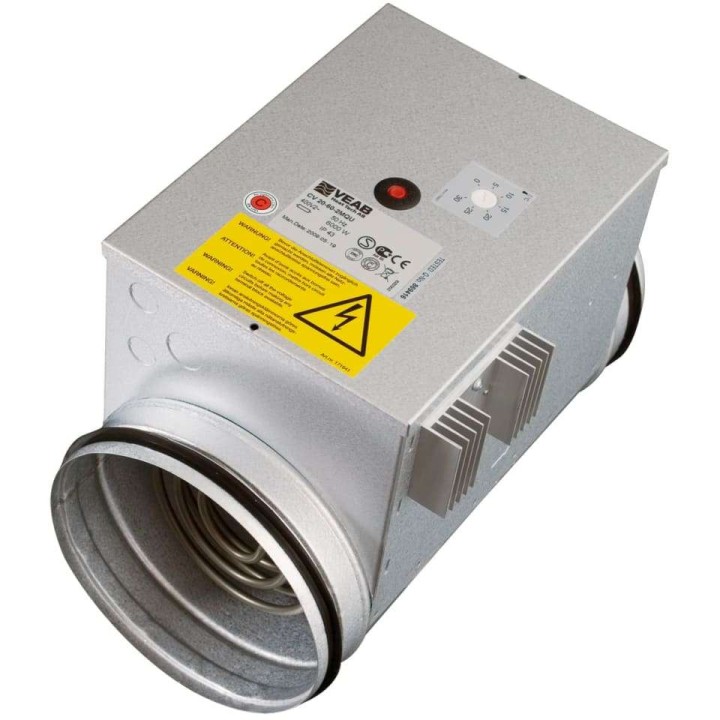 Dantherm varmeflade el EKA NIS 900W 0-10V Ø125MM