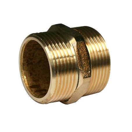 Messing gevind brystnippel1''