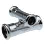 Forzinket & reduceret presskryds med 4 muffer - 28 - 15 mm