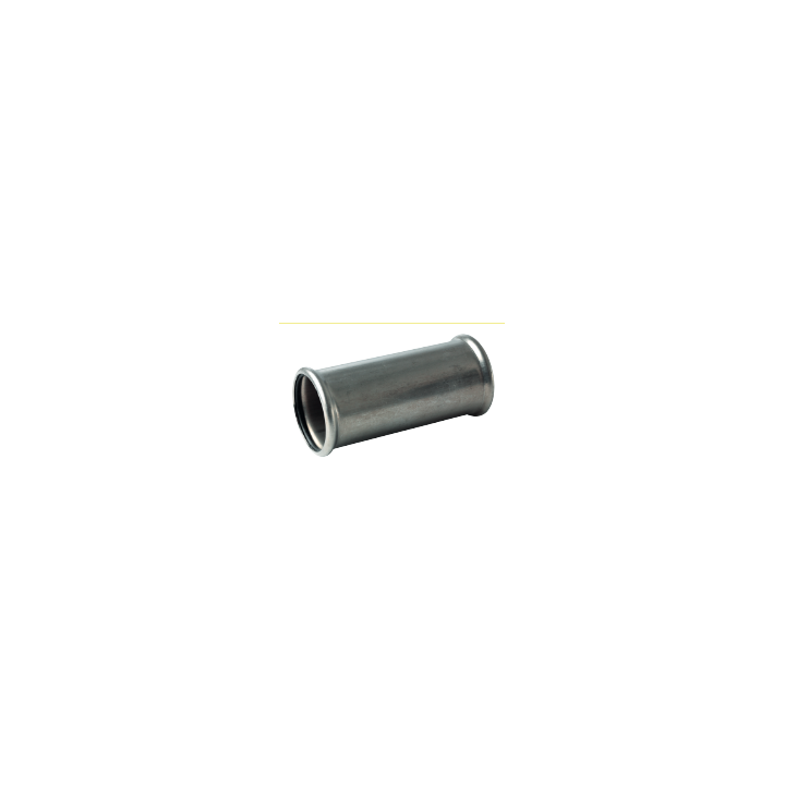 Rustfri skydemuffe til press - 54 mm