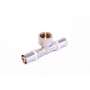AluPEX press T-stykke med gevindmuffe - 20 mm x ¾"