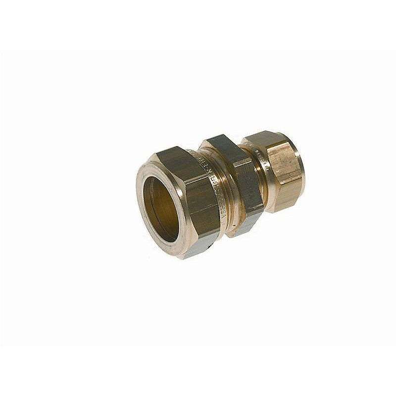 Reduceret kompressionskobling til kobber- & pexrør - 15 x 10 mm