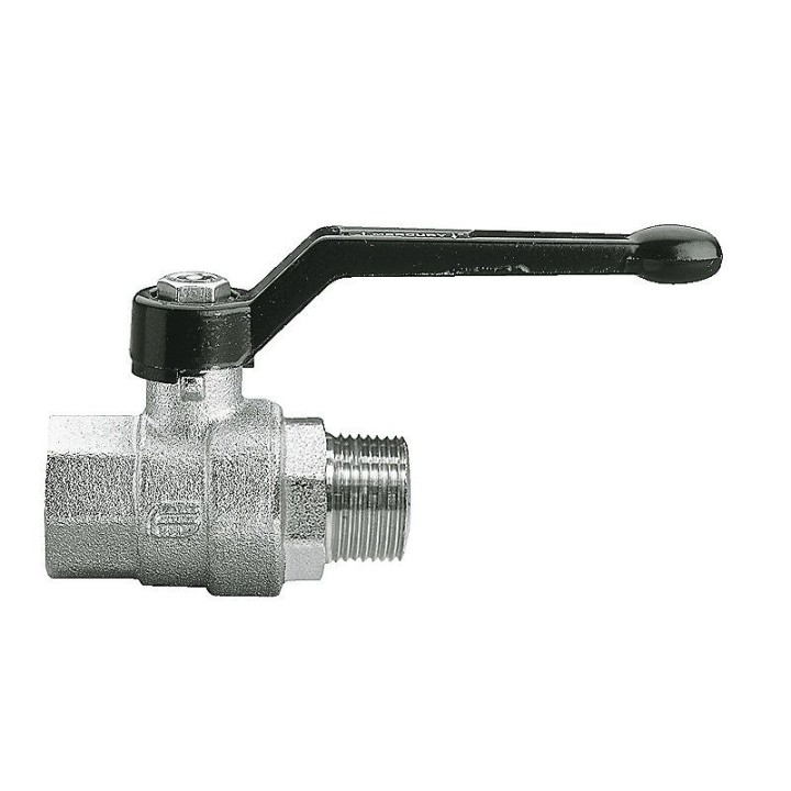 Kuglehane muffe/nippel (fuldt gennemløb) 1 1/4''