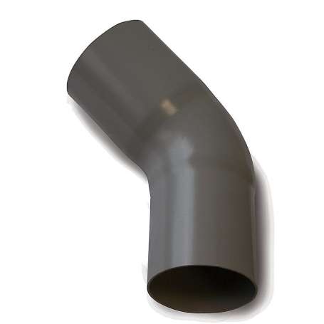 Plastmo bøjning, 45 grader, Grafit90 MM