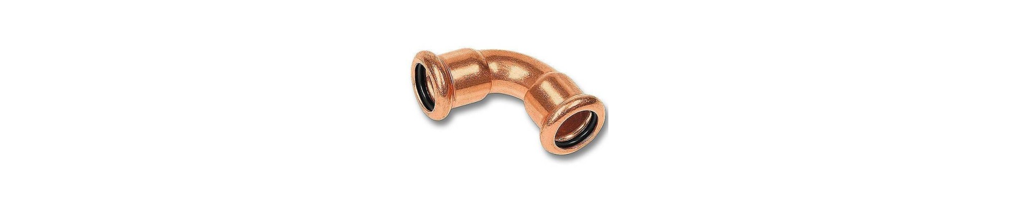 Find billige pressfittings & rør i kobber (GAS) hos
